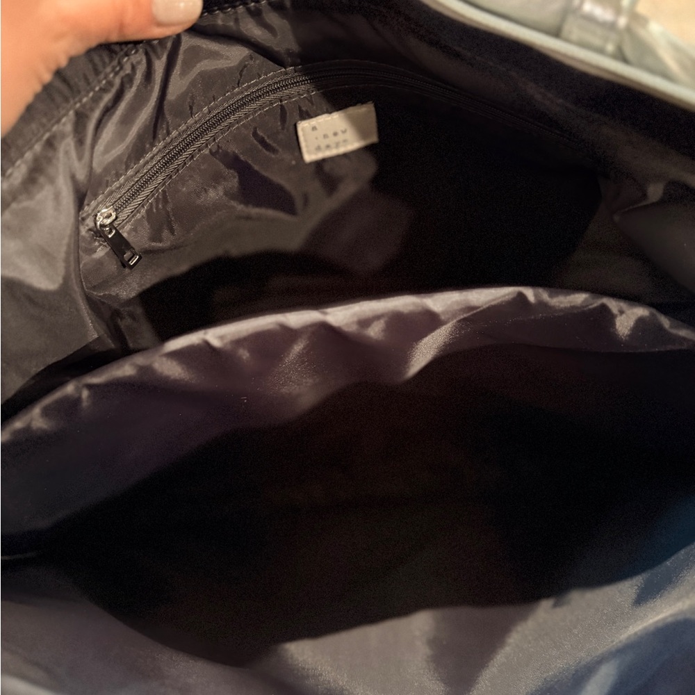a new day Metallic Silver Tote Bag - Picture 2 of 3